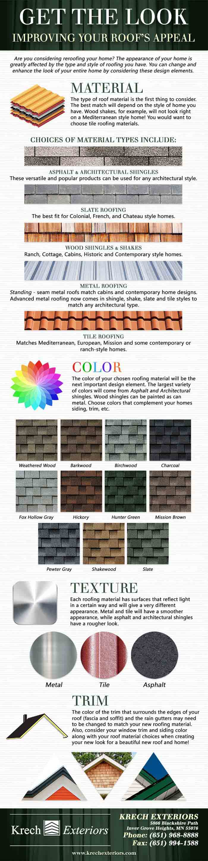 Infographics: Get The Look – Improving Your Roof’s Appeal