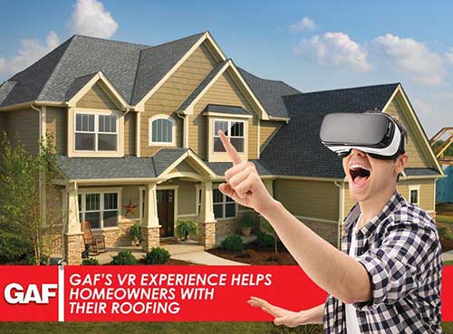 gafs vr experience helps homeowners with their roofing