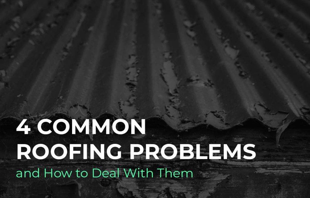 infographic 4 common roofing problems and how to deal with them banner