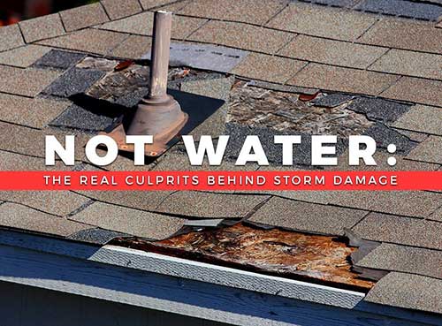 not water the real culprits behind storm damage