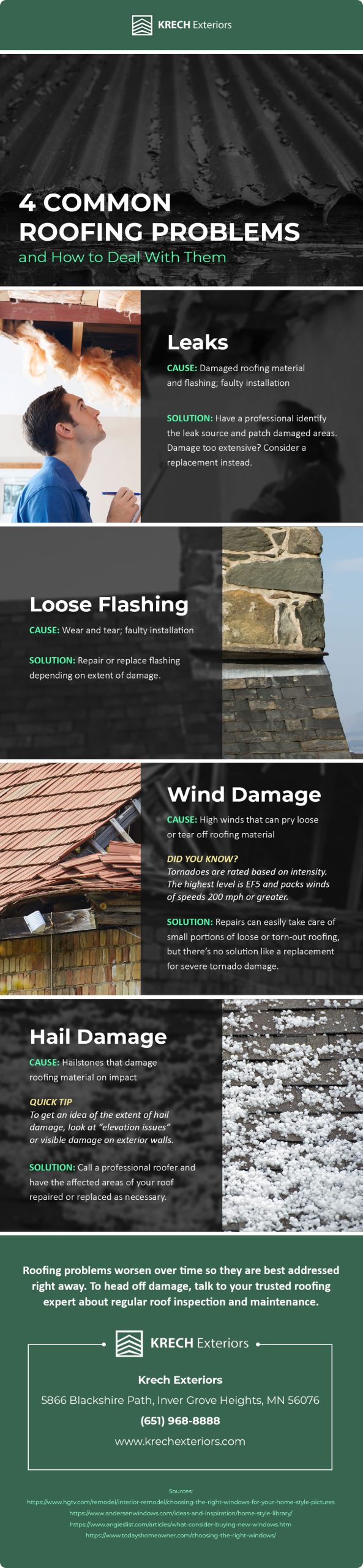 Infographic: 4 Common Roofing Problems and How to Deal With Them