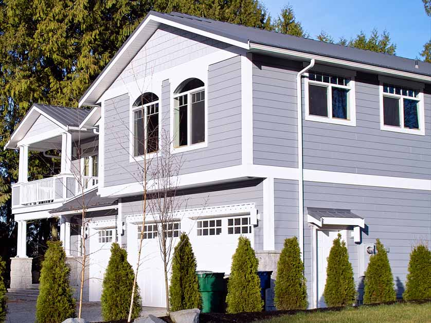 grey home siding