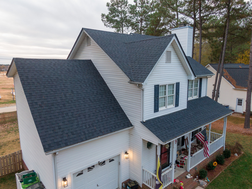 grey home roofing