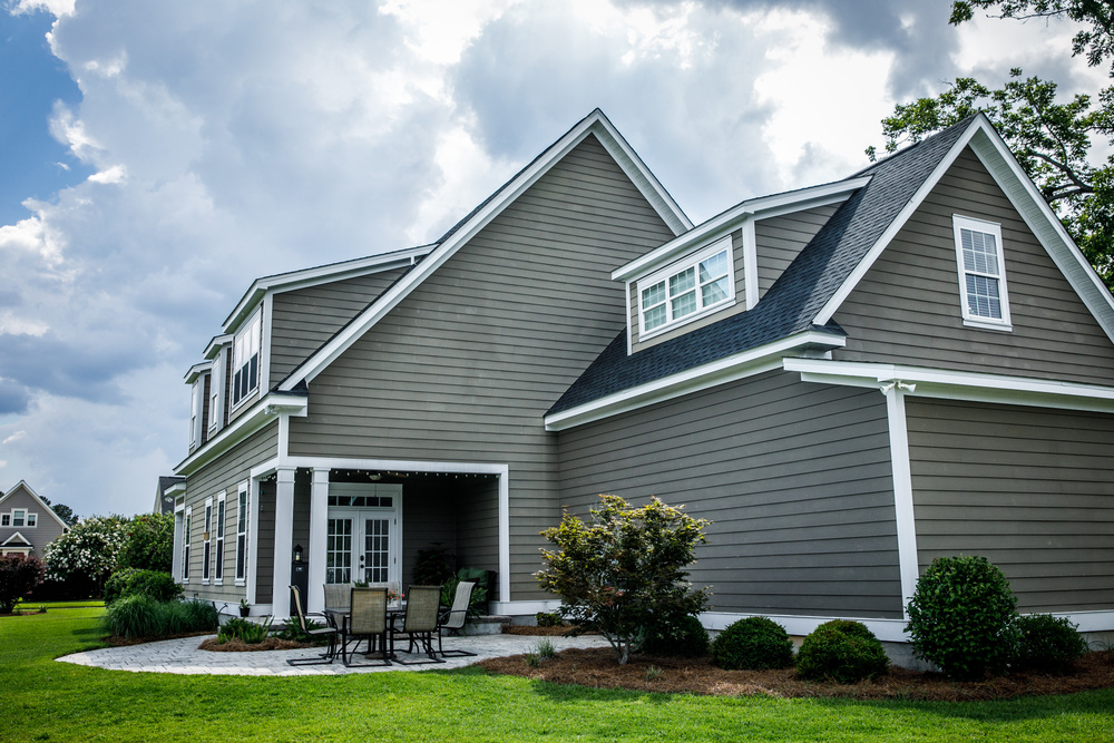 grey siding home